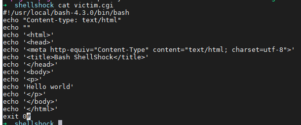 Bash 破壳漏洞Shellshock （CVE-2014-6271）复现分析教程